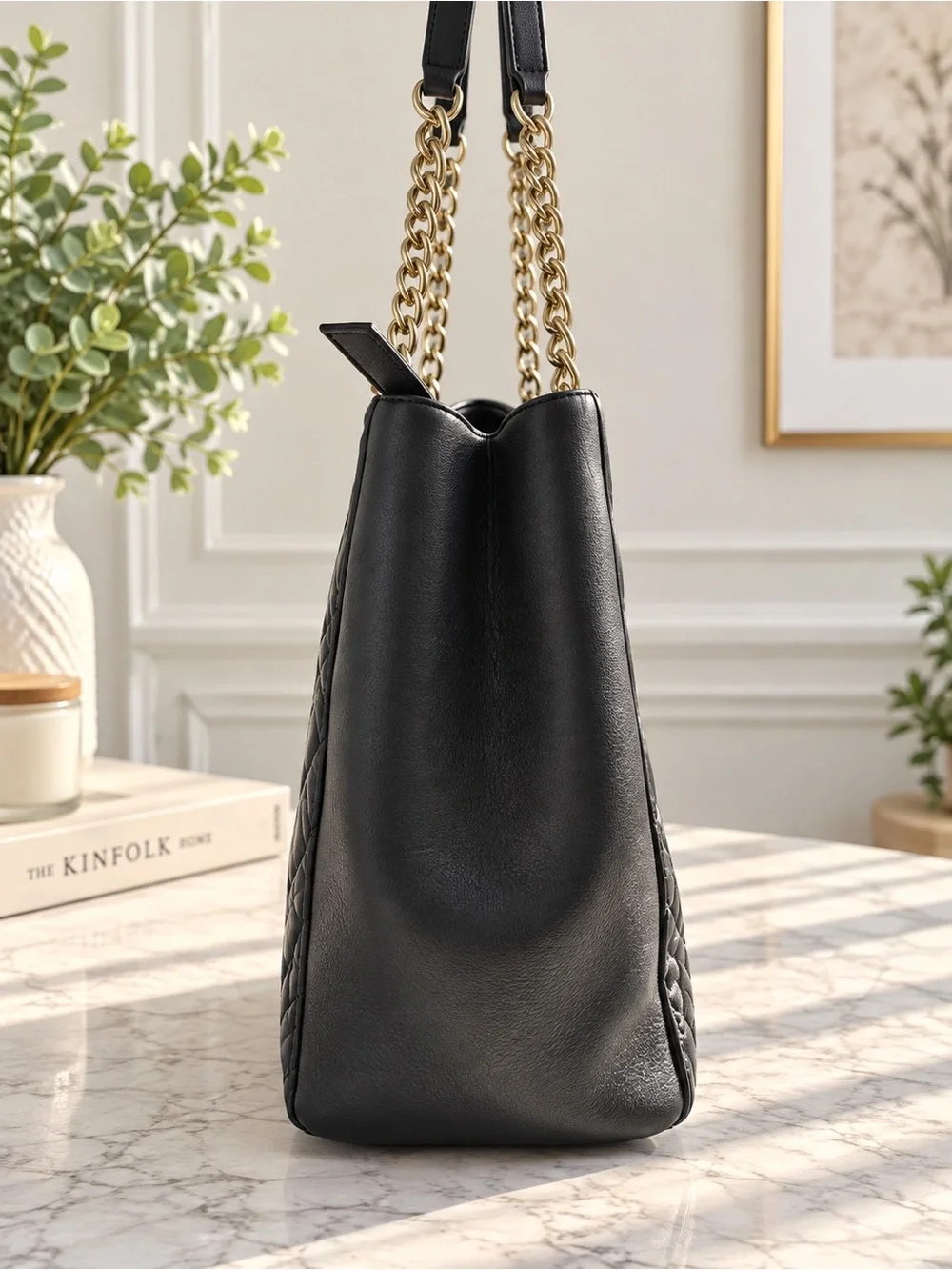 Kate Spade Briar Lane Quilted Willis Tote Bag in Black (Style Number: WKRU5763